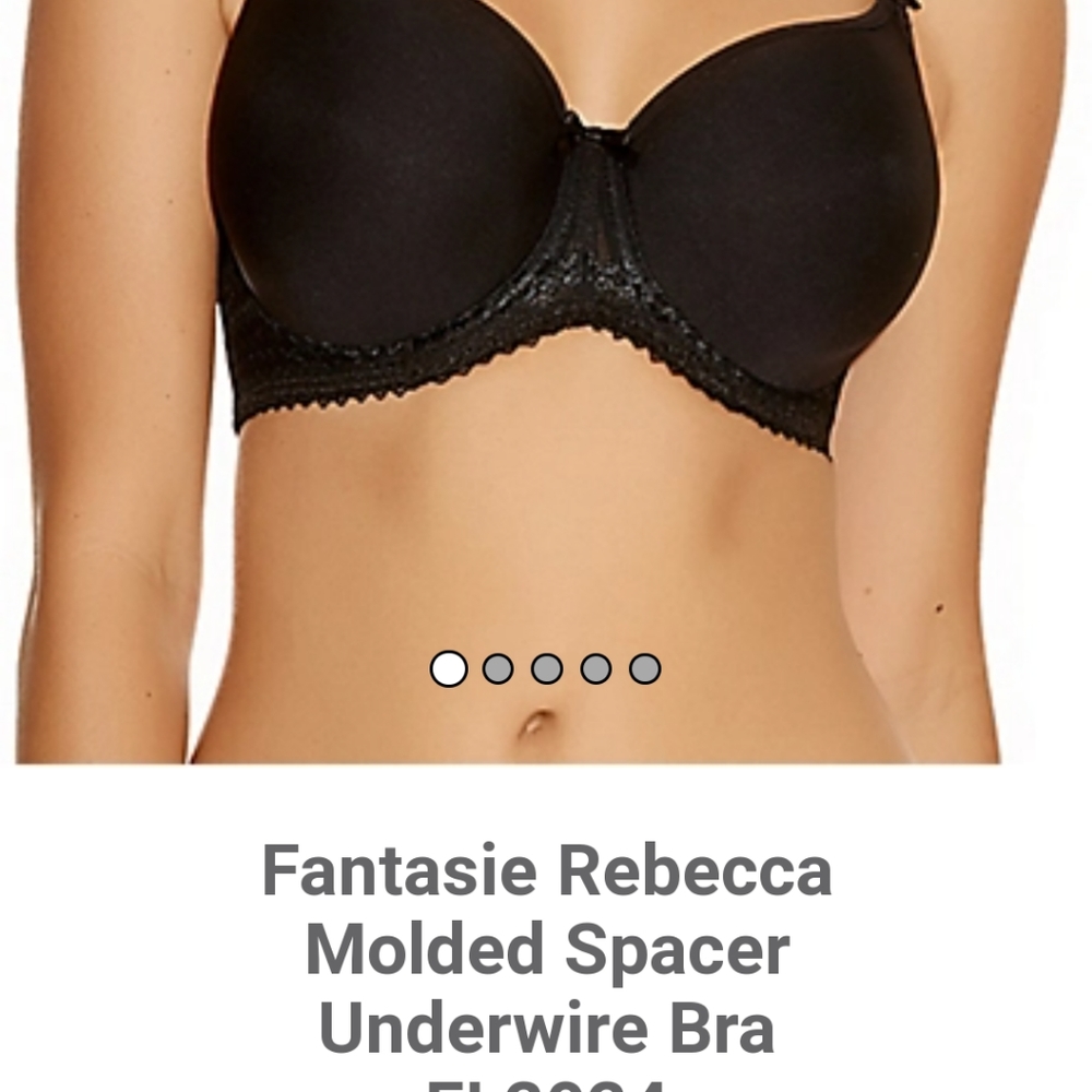 Black Molded full cup bra Fantasie 40G. Retail $72